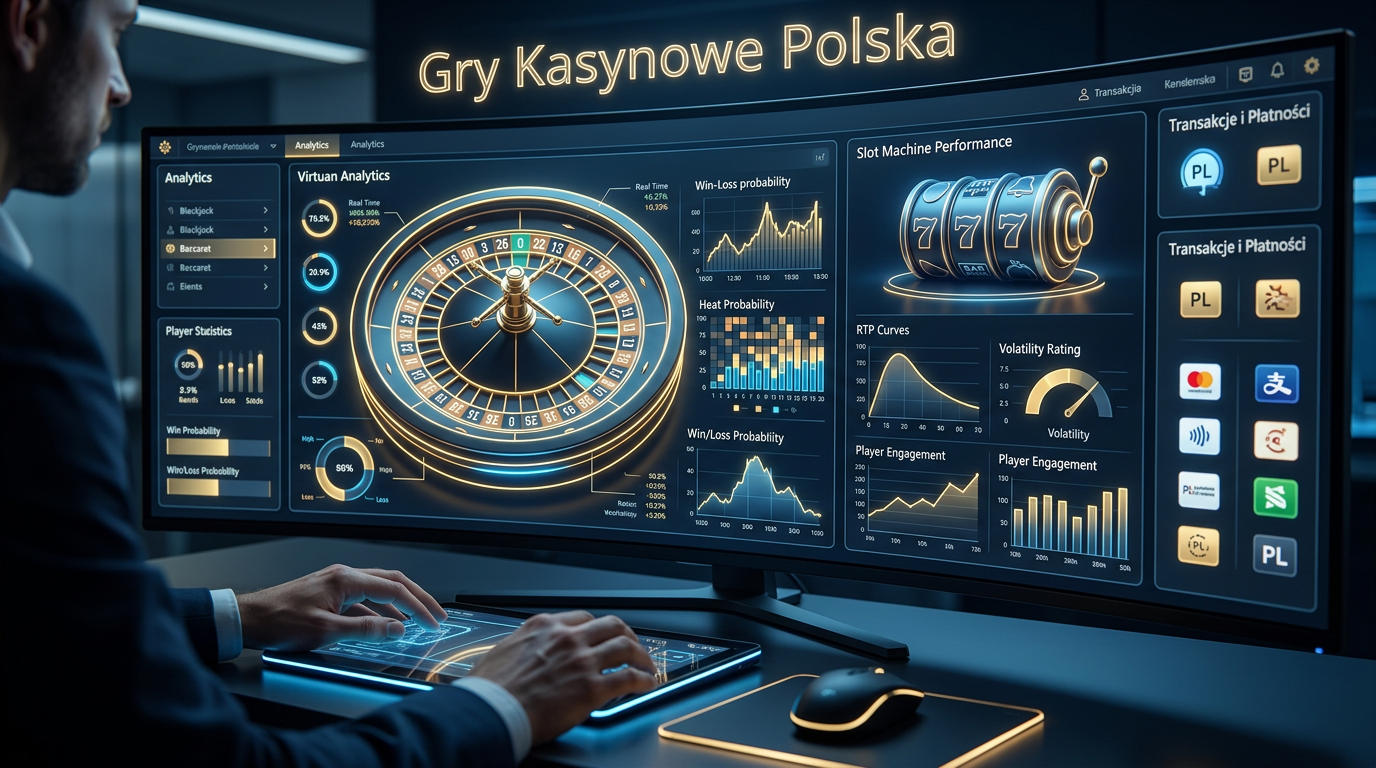 Profesjonalna wizualizacja cyfrowych gier kasynowych i analityki hazardowej.
