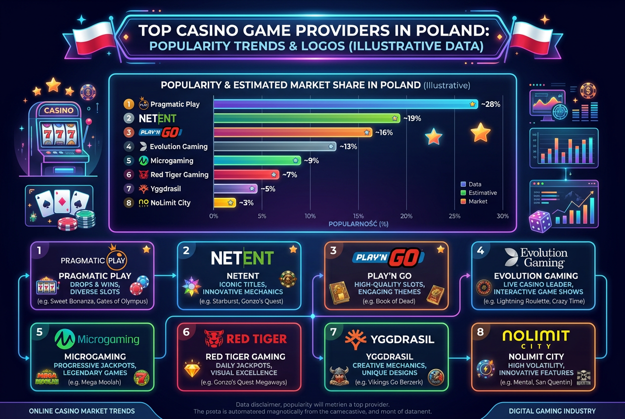 Porównanie czołowych dostawców oprogramowania do slotów online w Polsce